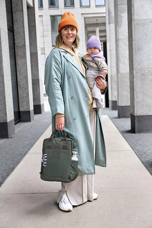 Lassig Green Label Plecak dla mam kwadratowy z akcesoriami Vividal Backpack dark olive