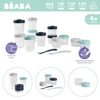 Beaba Zestaw słoiczków Clip 12 szt. (2x90ml, 4x150ml, 6x250ml) + 2 łyżeczki Storm