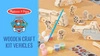 Zestaw do kreatywnej zabawy figurki drewniane Psi Patrol Wooden Craft Kit – Vehicles Melissa and Doug 33266
