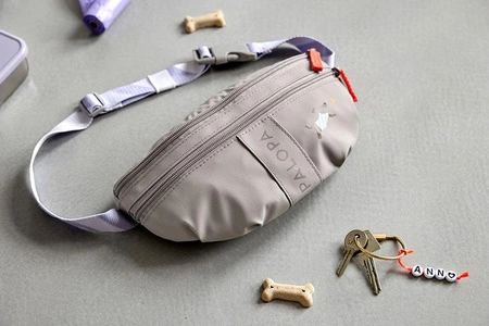 PALOPA Torebka nerka na smakołyki dla psa mini Enja taupe