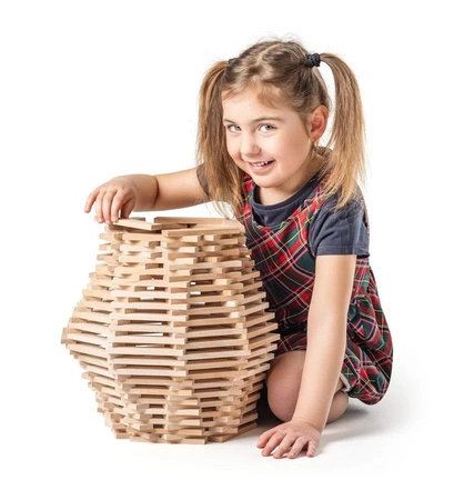 Klocki drewniane naturalne 200 szt.