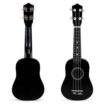 Gitara ukulele dla dzieci drewniana 4 struny nylonowe