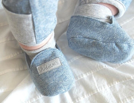 Juddlies Organic Buciki Niemowlęce Blue