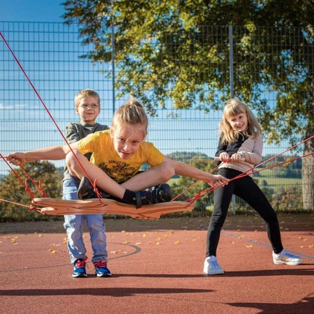 Drewniana deska do balansowania w powietrzu 2w1 gra zespołowa i dysk z labiryntem Team Spirit 44375 Erzi