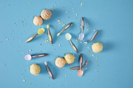 Pierwsze sztućce BLW dla niemowląt, Gelato Banana Split, b.box