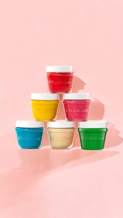 ChildGen, Naturalna ciastolina w słoiczkach - zestaw 6 kolorów