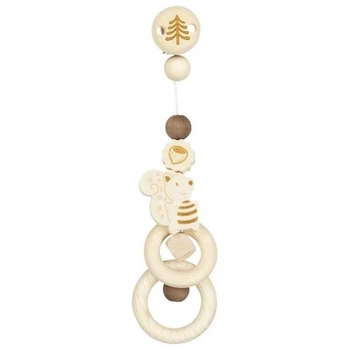 Drewniana figurka z klipsem Mała wiewióreczka 765140-Heimess Nature, prezent dla niemowlaka