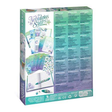 Pamiętnik na kłódkę – z aplikatorem wzorów Marinia Nebulous Stars