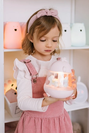 Kurczaczek Lampka z Pozytywką Różowa Rabbit&Friends