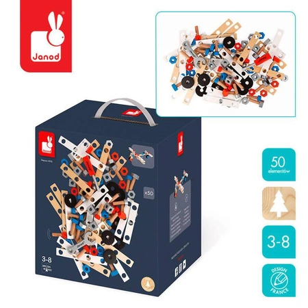 Zestaw konstruktora 50 elementów Brico ‘Kids, Janod
