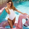 The Swim Essentials Koło do pływania Rose Gold Flamingo 95 cm 2020SE483