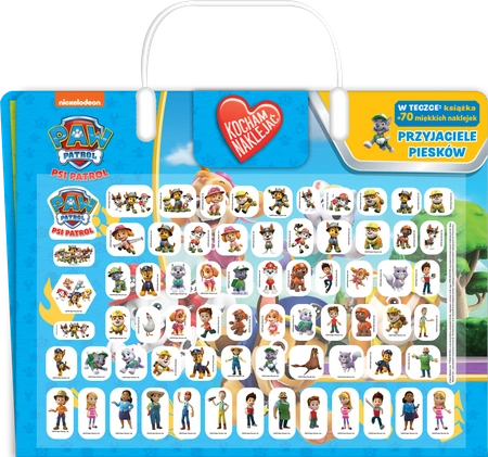 Przyjaciele piesków. Psi Patrol. Kocham naklejać