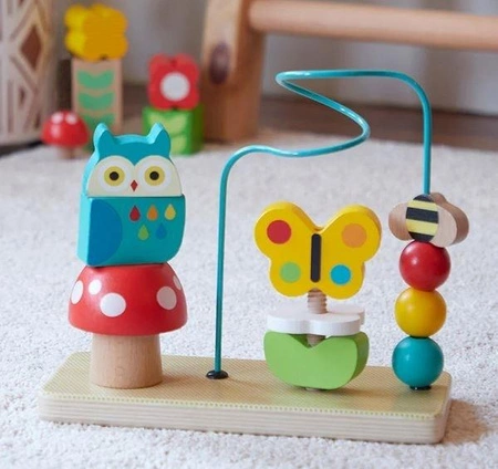 Petit Collage Zabawka Labirynt 3w1 Ogród