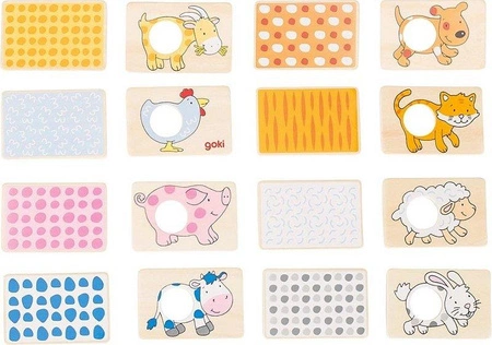 Memo Wzór dla zwierzątka 56818-Goki, gry pamięciowe
