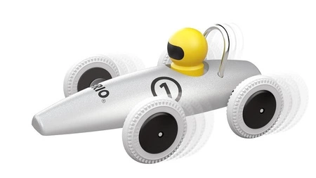 BRIO Samochód Drewniany Wyścigówka Srebna EDYCJA SPECJALNA