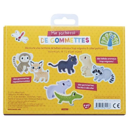 Auzou Zestaw 100 naklejek Małe zwierzątka 41266