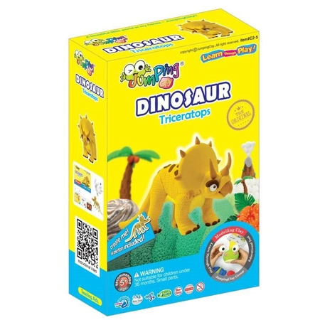 Jumping Clay | Zestaw kreatywny Dinozaur - Triceratops