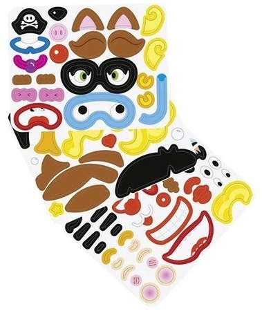 Zabawki kreatywne - magnetyczne twarze w książce, dziewczynka, Goki