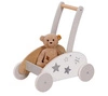 Drewniany wózek pchacz Biała gwiazda 54909-Goki, chodziki dla dziecka