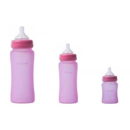 B-Thermo Butelka 240ml szkło/silikon Róż