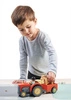 Drewniany traktor z przyczepą i akcesoriami, Tender Leaf Toys