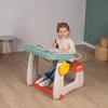 SMOBY Dwustronne Biurko Ławka Tablica 2w1 + 80 akcesoriów