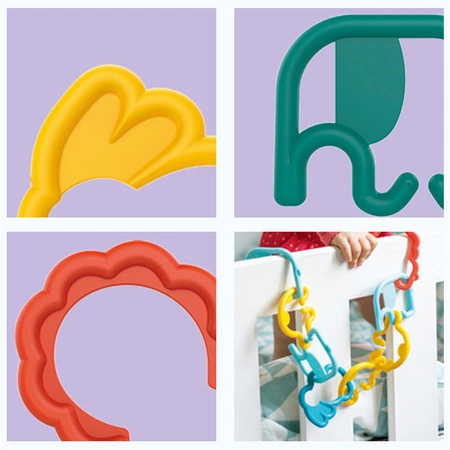 WOOPIE Zabawka Sensoryczna Gryzaki dla Niemowląt Zawieszki Zwierzątka Łańcuszek 24 el.