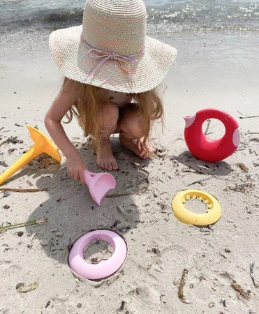 QUUT Zestaw łopatka + grabki Raki Banana Pink, opakowanie zbiorcze 6 szt.