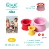 QUUT Zestaw 3 foremek do piasku Wieża Alto Cherry + Banana Pink