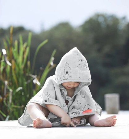 Done by Deer Sea Ponczo Kąpielowe Grey