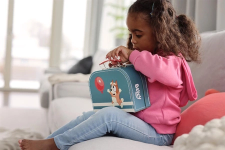 Walizeczka dla dzieci Bluey, akcesoria, zabawki, przechowywanie zabawek