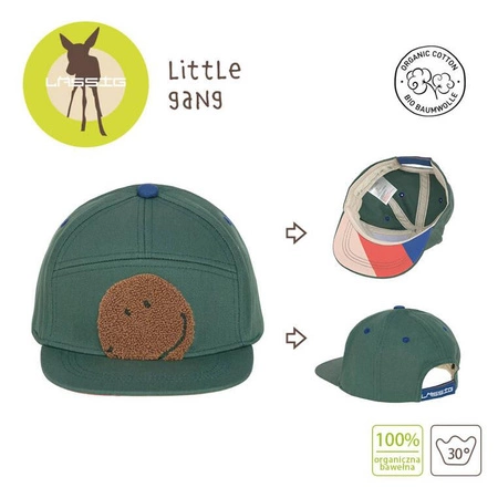 Czapka z daszkiem dziecięca Little Gang Smile ocean green 1-2 lata