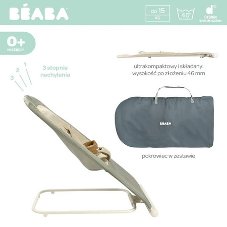 Beaba Leżaczek składany Eazy Relax Lichen
