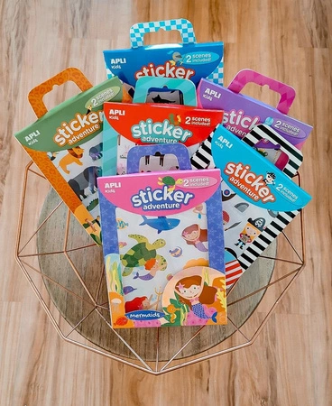 Zestaw naklejek z 2 planszami Apli Kids - Syrenki