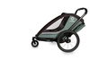 Hamax - Przyczepka rowerowa COCOON, podwójna - Green/black