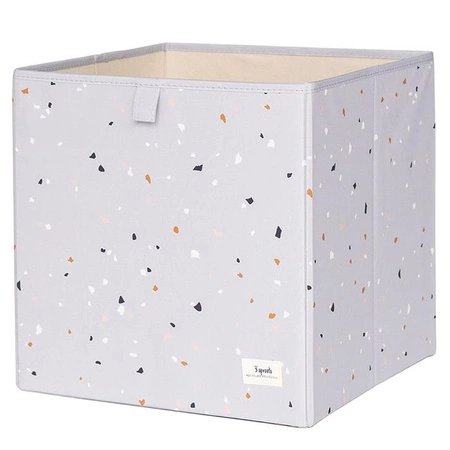 3 Sprouts Pudełko na Zabawki Recycled Terrazzo Light Gray