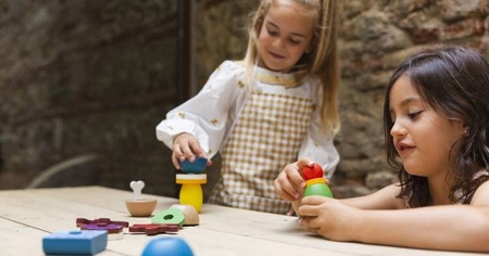 Lekkid, drewniane magnetyczne klocki konstrukcyjne- Jedzenie