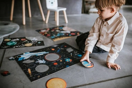 Mudpuppy Puzzle Układ Słoneczny z elementami w kształcie planet 5+