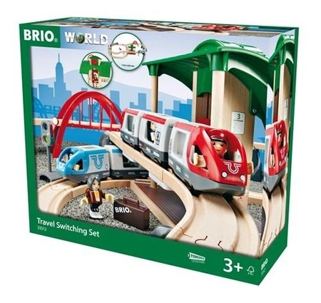 BRIO World Zestaw Kolejowy z Dworcem