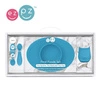 EZPZ Komplet pierwszych naczyń silikonowych First Foods Set niebieski