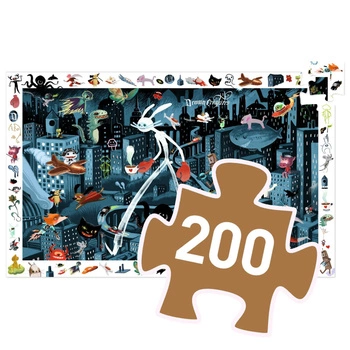 Puzzle obserwacja MIASTO NOCĄ 100 el. DJ07461