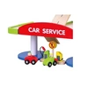 Duży Drewniany Dwupoziomowy garaż z akcesoriami Car Service Viga Toys