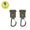 Lassig Casual Label Uniwersalne zaczepy do wózka z karabińczykami 2 szt. olive