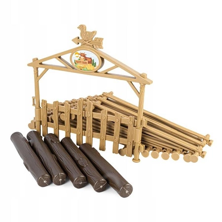 WOOPIE Zestaw Maszyn Rolniczych Rraktor Ciągnik Zagroda Mini Farma Osada Rolnicy