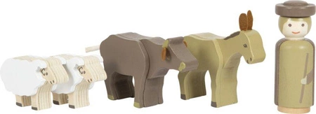 Drewniana stajenka bożonarodzeniowa dla dzieci Gwiazda Betlejemska Small Foot 12356