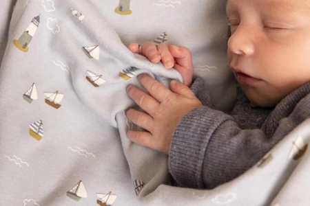 Little Dutch Otulacze 70 x 70 cm (2 szt.) Pure Blue / Sailors Bay Blue TE50321644