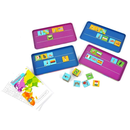 Gra magnetyczna The Purple Cow Rummy - Backpack