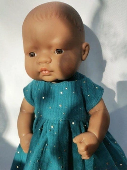 OLIMI, SUKIENKA Z MUŚLINU,  32 cm Niebo na morskim