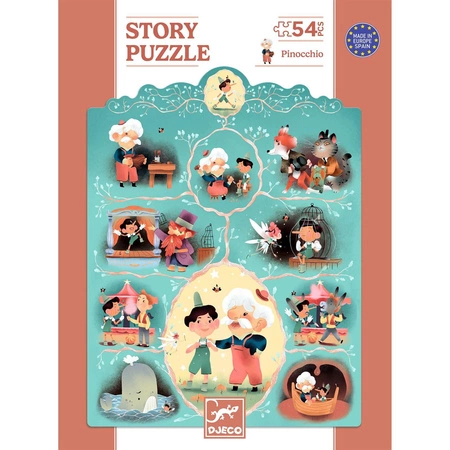 Puzzle opowieść - PINOKIO 54 elem. DJ07052