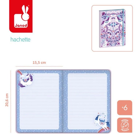 Janod Notatnik na gumkę Jednorożce Kraina snów 6+